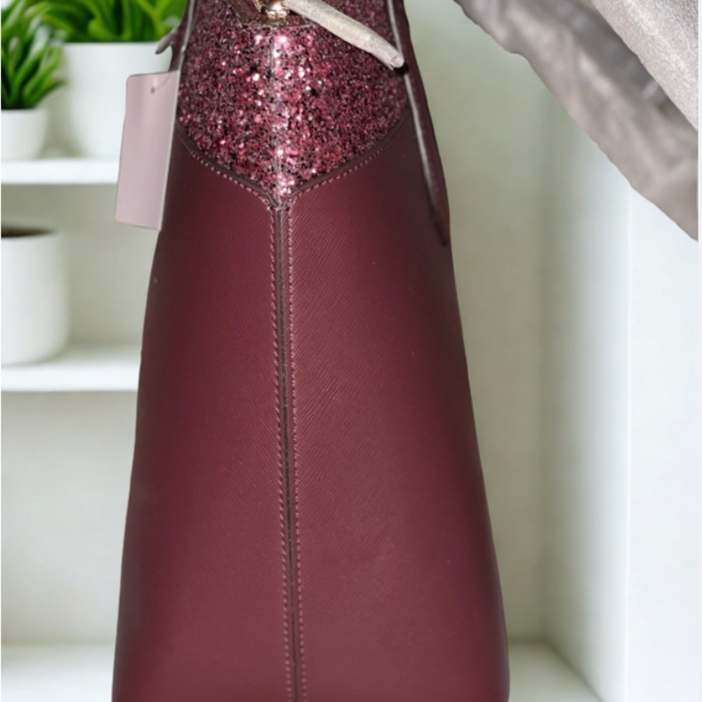 Kate Spade New York Flash Glitter Tote – Cherrywood - Picture 4 of 7